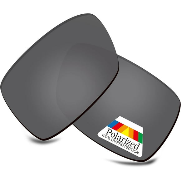 shiyou-Replacement Lenses for Smith Outlier Sunglasses POLARIZED,Dark Black