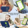 thumbnail image 2 of BMOUO Case for All-New Amazon Fire HD 8 & HD 8 Plus Tablet (Only 12th Gen,2024/2022), Layer Duty Shockproof Rugged Case with Kickstand, Blue+Green, 2 of 7