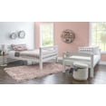 thumbnail image 3 of Channon kids Twin Over Full Bunk Bed with Built-In Ladder, White, 3 of 16