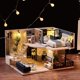 thumbnail image 2 of Diydollhouse miniatura con muebles, modelo ático regalo juguetes, 2 of 4