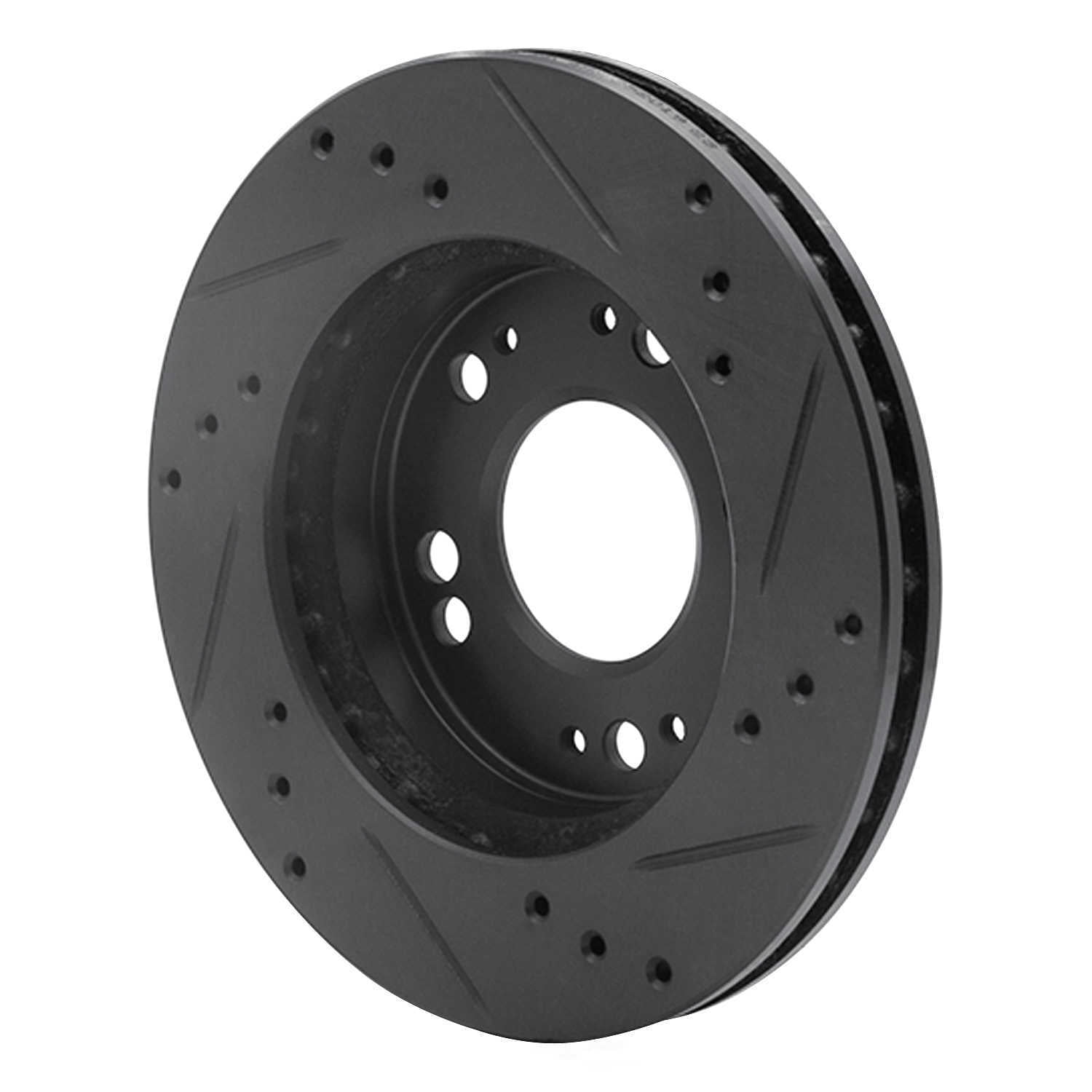 Dynamic Friction Company 633-72023L DFC Brake Rotor - Drilled And Slotted - Black