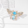 thumbnail image 2 of ievspot Lady Brooch Bee Shape Rhinestone Decor Clothes Pin Party Prom Bride Wedding Garment Jewelry, 2 of 8