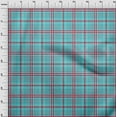 thumbnail image 3 of oneOone Cotton Flex Arctic Blue Fabric Madras Check Quilting Supplies Print Sewing Fabric By The Yard 40 Inch Wide, 3 of 4