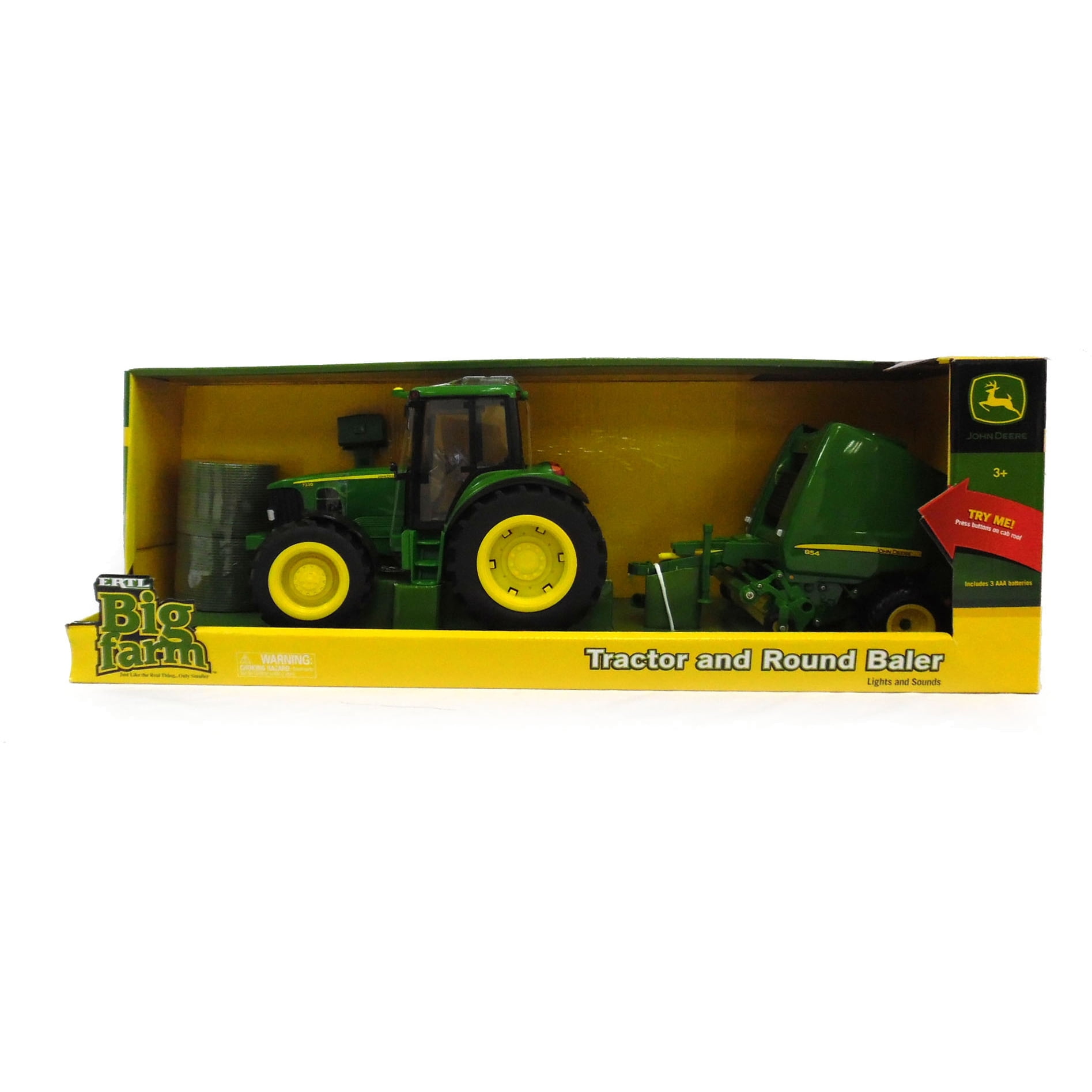 john deere round baler toy