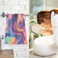 thumbnail image 7 of Abstract Graffiti with Dots Cotton Face Towels Absorbent Hand Towel Soft Bathroom Towel for Kitchen Hotel Decoration, 7 of 7