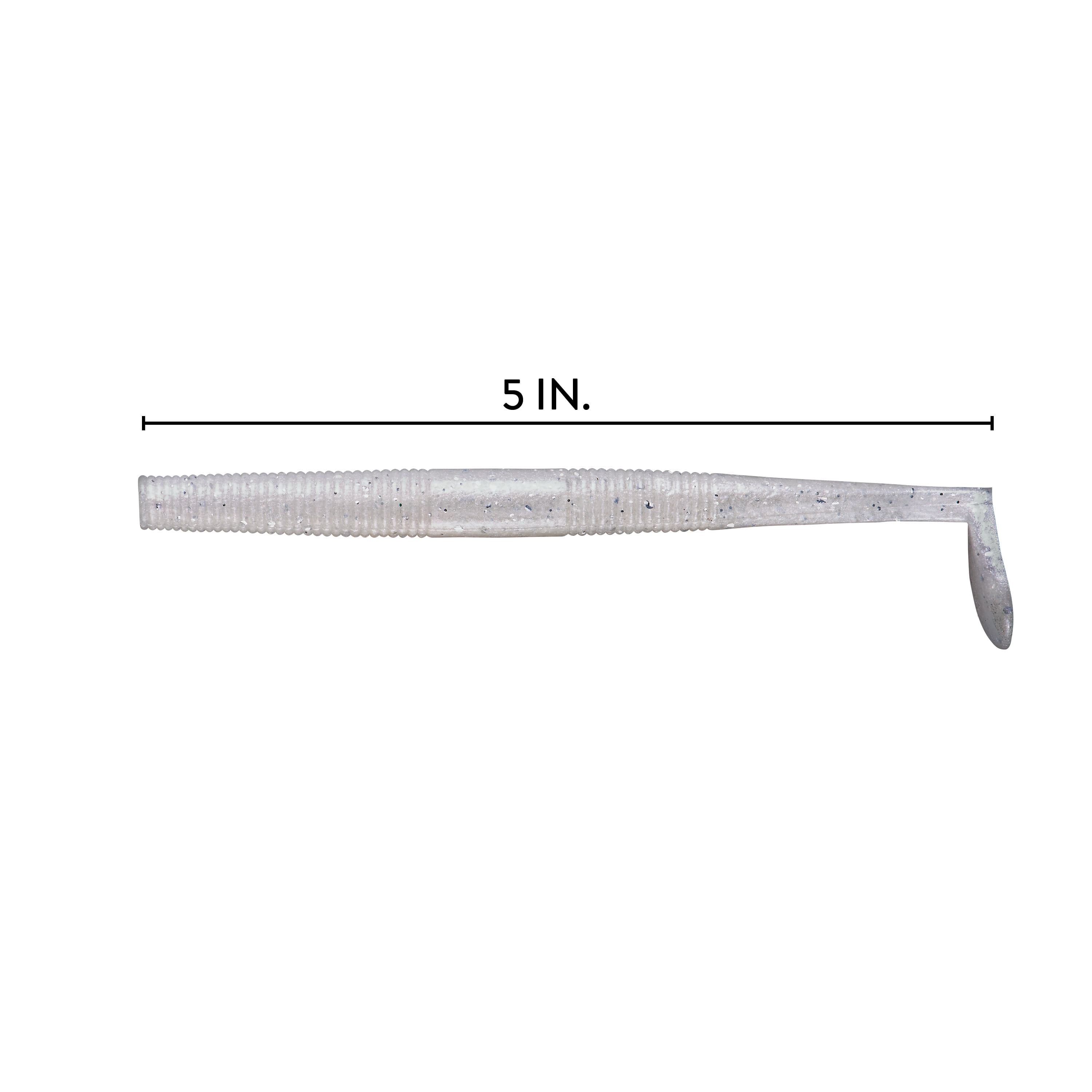 YUM Swim'N Dinger Soft Plastic Pearl Silver Flake 5"