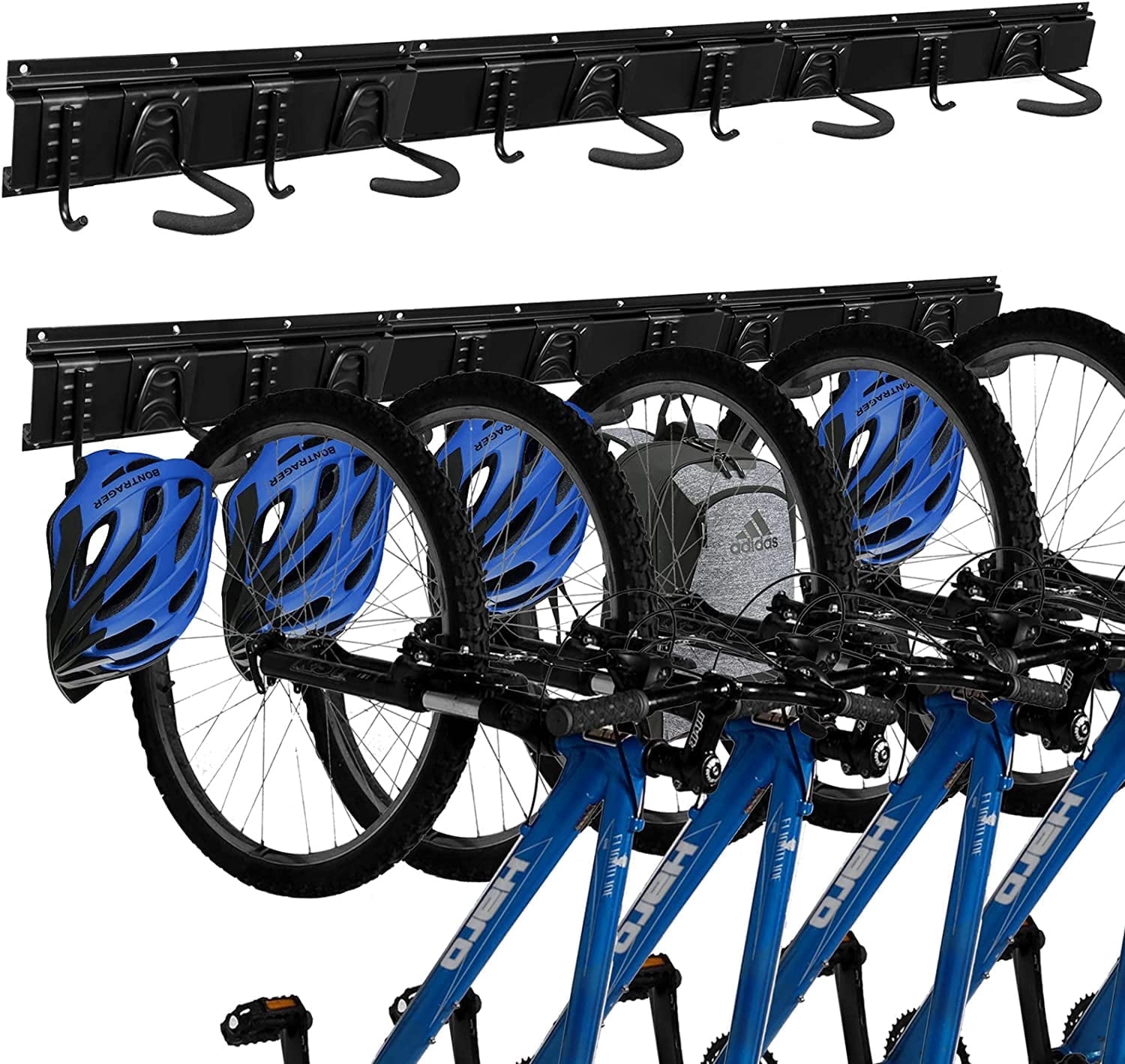 Bike Wall Mount 3X Bike Rack | 3 Bike Hitch Rack | Vertical Bike Rack ...