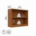 thumbnail image 6 of Maklaine Engineered Wood Small 2 Shelf Bookcase in Natural Cherry, 6 of 7