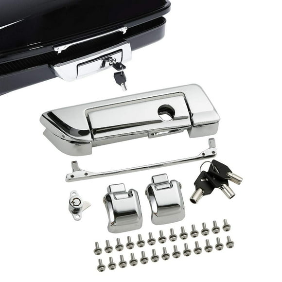 TCMT Tour Pack Trunk Latches W/Key Fits For Harley Touring Models Road King Road Glide Street Glide Ultra Limited 2014-2023 Electra Glide 2014-2022 CVO Limited FLHTKSE 2014-2020