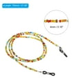 thumbnail image 2 of Uxcell Eyeglass Strap 2 Pack Adjustable Eye Glasses Holder Chains Bead String Sunglasses Eyewear Retainer Multi Colors, 2 of 6