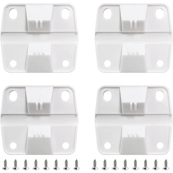 4 Sets Plastic Cooler Hinges & Screws Set Compatible with Coleman Coolers