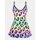 thumbnail image 2 of Tank Top de Talla Extra con Estampado de Leopardo de Color Degradado Rosegal  Camisetas sin mangas de talla grande, 2 of 5
