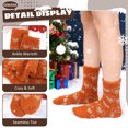 thumbnail image 3 of UNEEI Fuzzy Socks for Women, Cozy Fluffy Winter Warm Slipper Socks , 6 Pair Colorful Fluffy Socks for Home Sleeping, 3 of 8