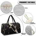thumbnail image 7 of Garronmavis Sun Moon Star Large Quilted Duffle Bag for Women, Weekender Travel Bag Carry On Overnight Tote Gym Dance Bag with Zipper Pockets, 7 of 7
