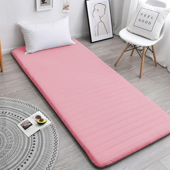 VISTABLUE Japanese Futon Floor Mattress Foldable Tatami Mat High Support Futon Mattress Portable Dormitory Sleeping Pad for Adult Child (Pink, 47 * 79), SSCD01