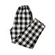 thumbnail image 3 of Pijamas de Franela a Cuadros de Algodón, Pantalón Largo Con Bolsillos, Para Hombre Corte Recto, 3 of 4