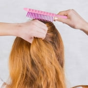 Curl Hair Brush - Detangler for All Hair Types | Flexible Mesh Brush for Easy Combing and Styling of Curly Hair | Ideal for Wet and Dry Use