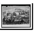 thumbnail image 2 of Historic Framed Print, Pilgrims on the plains.sketched by Theo. R. Davis., 17-7/8" x 21-7/8", 2 of 9