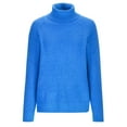 thumbnail image 3 of IROINNID Reduced Womens Sweater Turtleneck Pullover Sweater Solid Color Loose Mid-Length Long Sleeve Knitting High Collar Autumn and Winter Sweater, 3 of 5