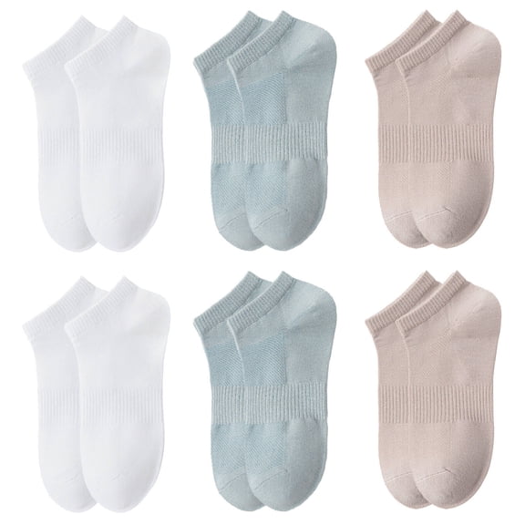 TELOLY 6Pairs Mens Ankle Socks,Mesh Pattern Moisture Wicking Socks Men,Thin Design Mens Ankle Socks Size 10-13,Colormixing1