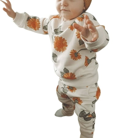 

WenaZao Baby Long Sleeve Round Neck Pullover + Trousers