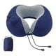 thumbnail image 1 of Almohada de viaje inflable para avión, almohada para el cuello, portátil, suave, en forma de U. Azul, 1 of 9