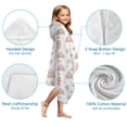 thumbnail image 7 of Princess Carriage Castle Pattern Hooded Bath Towel，50"x30" for Ages 3 To 12 Kids, Quick Dry Lightweight Soft Microfiber Hood Beach Towel Cover Up for Kids, 7 of 7
