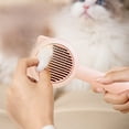 thumbnail image 5 of Self-Cleaning Pet Comb, Perfect for Dogs and Cats to Detangle Hair and Reduce Shedding, Durable Needle Comb That Grooms Fur Easily, Essential Tool for Pet Owners to Keep Pets Neat, Pink, 1pcs, 5 of 6