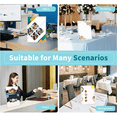 thumbnail image 4 of Annecy Sign Holder 8.5X11 6 Pack, Clear Slanted Plastic Sign Holder 8.5 x 11 Standing, Display Vertically Menu, Document, 4 of 7