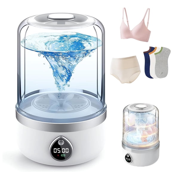 Underwear Washer, 1.4L Portable Washing Machine for Delicates & light garments, Cordless Small Laundry Machine for Baby Clothes, USB Charging Laundry Machine for Home, Apartment, RV, Camping,Travel