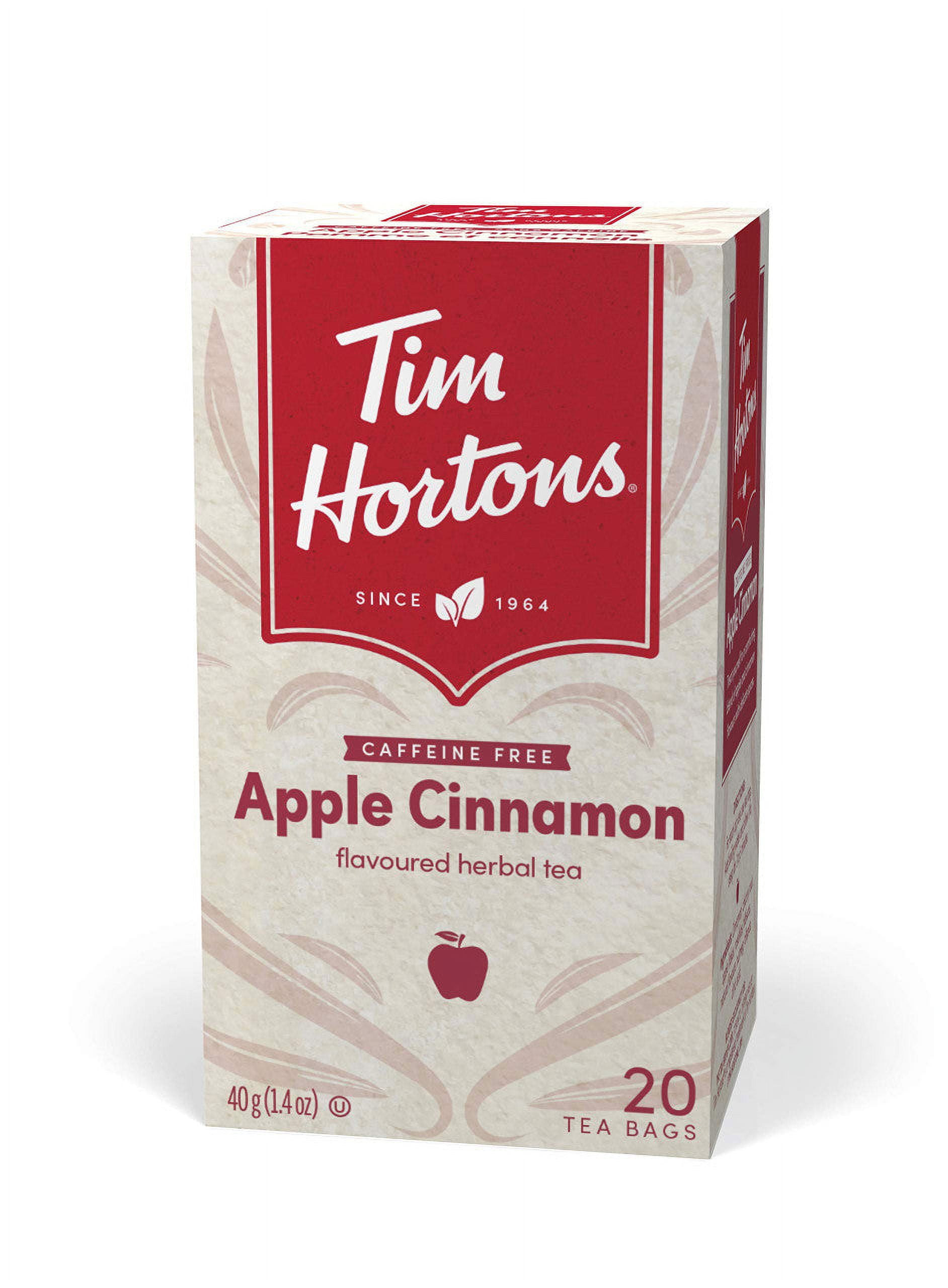 Tim Hortons Apple Cinnamon Herbal Tea, Sweet Apple and Spices, 20