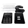 thumbnail image 7 of Dish Drying Rack, UWR-Nite 2 Tier Dish Rack with Utensil Holder, Cutting Board Holder and Dish Drainer for Kitchen Counter Top, Dish Dryer Black, 7 of 7