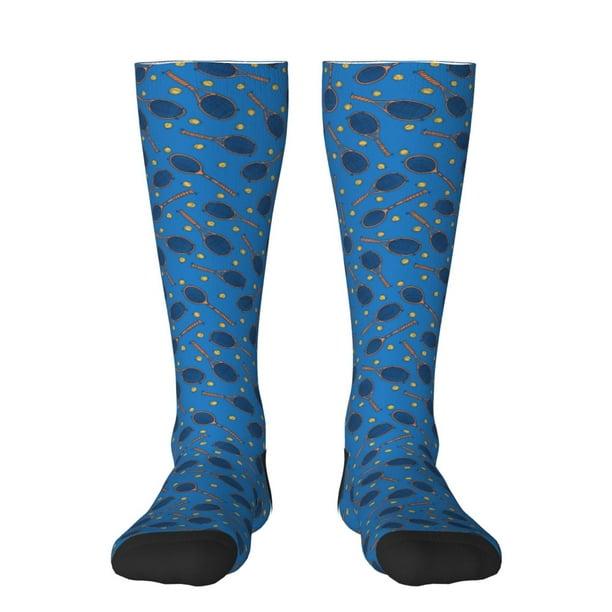 Balery Tennis Rackets 1 Calcetines novedosos Calcetines deportivos Calcetines hasta la rodilla Calcetines de algodón Calcetines originales y geniales