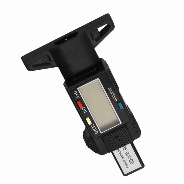 Medidor Digital De Profundidad De La Banda De Rodadura De Neumáticos Para Automóviles Herramienta De Medición De 0 A 25,4 Mm Calibrador Pantalla LCD Pantalla Grande Plástico
