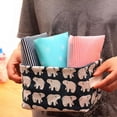 thumbnail image 5 of Cotton Linen Small Storage Box Cloth Toys Make Up Multipurpose Foldable Organizer Basket Bakul Serbaguna, 5 of 10