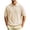 Beige, variant on Golf Shirts for Men Vertical Ribbed Knit Collared 3-Button Short Sleeve Loose Casual Tops,3XL