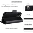 thumbnail image 4 of navor Detachable Magnetic Wallet Case Compatible with iPhone 13 Pro Max [6.7 inch] [Folio], RFID Protection Kickstand -Black, 4 of 7
