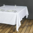 thumbnail image 3 of BalsaCircle Christmas Holidays 90" x 90" White Square Polyester Tablecloth Linen Decoration, 3 of 8
