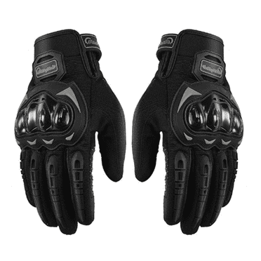 TELOLY 2Pcs Motorcycle Gloves Multi-Functional Motorcycle Gloves for Men touchscreen Compatible Dirt Bike Gloves,Black
