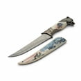 thumbnail image 2 of SZCO 13.5" Wolf Streak Decorative Knife, 8" Stainless Steel Blade with Wolf Head Pommel Handle, Collectible Display Piece with Printed Sheath, 2 of 5