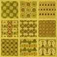 thumbnail image 1 of Ahgly Tapis d'Intérieur Lavable en Machine Carré Transitionnel Bisque Foncé Marron, 4 Pieds Carré, 1 of 7