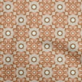 thumbnail image 1 of oneOone Silk Tabby Beige Fabric Asian Block Quilting Supplies Print Sewing Fabric By The Yard 42 Inch Wide, 1 of 4