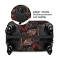 thumbnail image 4 of Xecao Hearts and French Bulldog print Elastic Luggage Cover, with double-sided print , is perfect for travel, business, and daily use, 4 of 9