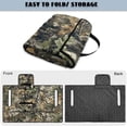 thumbnail image 5 of COEQINE Quilted Golf Cart Seat Cover, Folds Like a Bag with Handle for Easy Carry, Universal Fit 51.2"x30.3" for EZGO Yamaha Club Car 2-Seaters, 4 Pockets, Hunting Camo Forest, 5 of 8