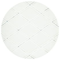SAFAVIEH Casablanca Jaymz Diamond Area Rug, Ivory, 6' x 6' Round