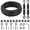 Black-3/16 In. X 50 Ft., variant on String Light Hanging Kit Black 3/16 In. X 50 Ft. Outdoor Patio Camping Use