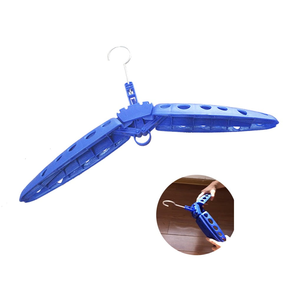 Foldable Wetsuit Hanger Quick Drying Vented Hanger For Surfing Diving Wetsuit Blue Fangkenuo