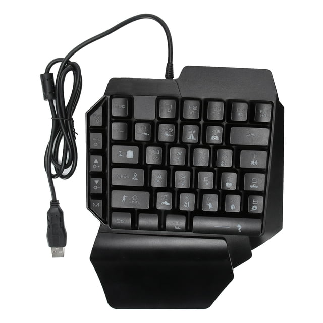 Gaming Keyboard, 39 Keys No Conflicts Plug And Play One Handed Gaming Keyboard For Laptop For Computer F6