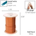 thumbnail image 5 of The Beadsmith Wire Elements 20-Gauge Lacquered Tarnish-Resistant Copper Wire for Jewelry Making, 15 Yard, 13.72 Meter Spool (Antique Copper Color), 5 of 8