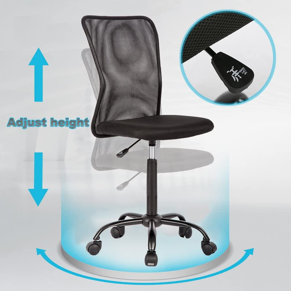 BestOffice Ergonomic Office Chair, Rolling Swivel, Lumbar Support for Men, Women, 4 Pack(Black)